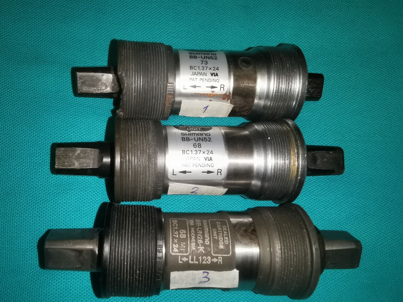Каретки Shimano квадрат, болты