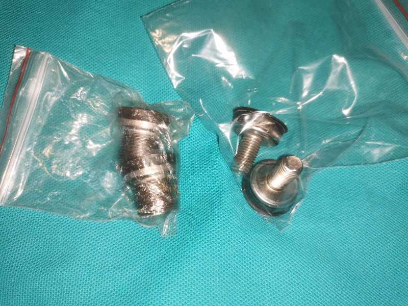 Каретки Shimano Octalink и квадрат, болты