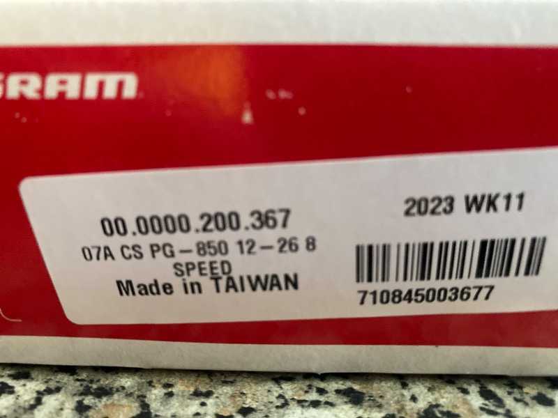 кассета SRAM PC-850 12-26 8 sp, новая