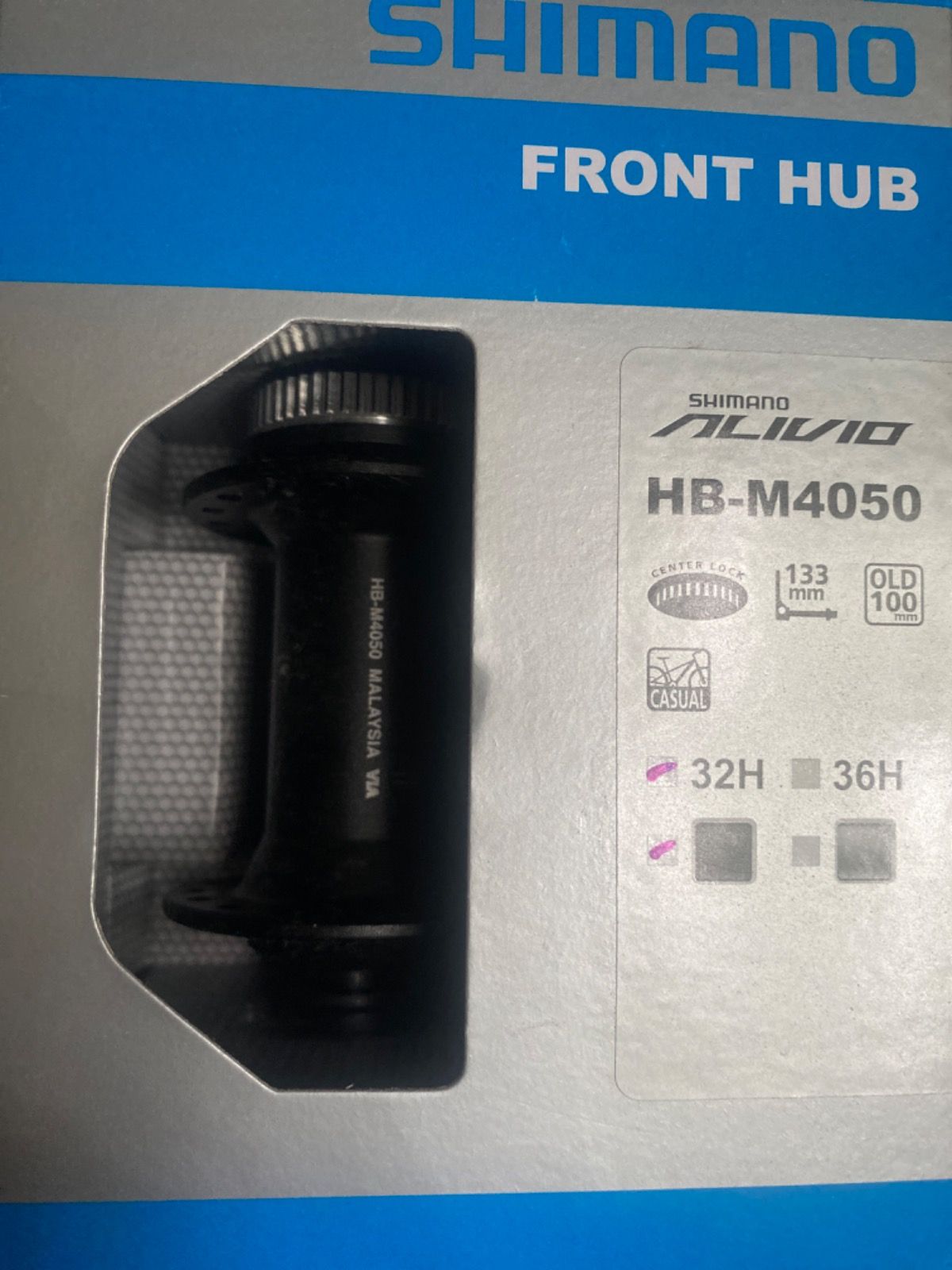 Новая  Втулка Shimano HB-М4050 32 CL