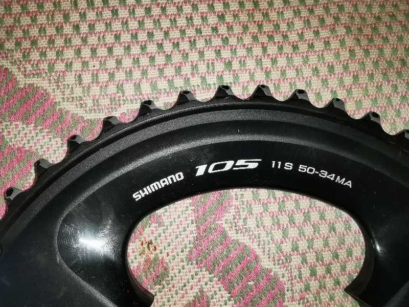 Шатун правый и звезды Shimano 105 Ultegra