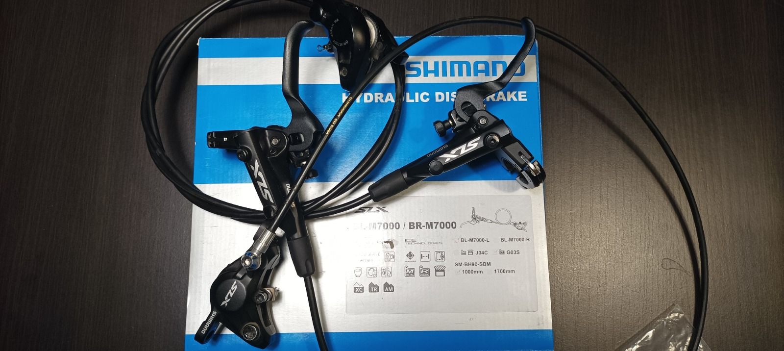 Shimano slx m7000, установлена грязезащита МЦ цена 170 дол с колодками резин