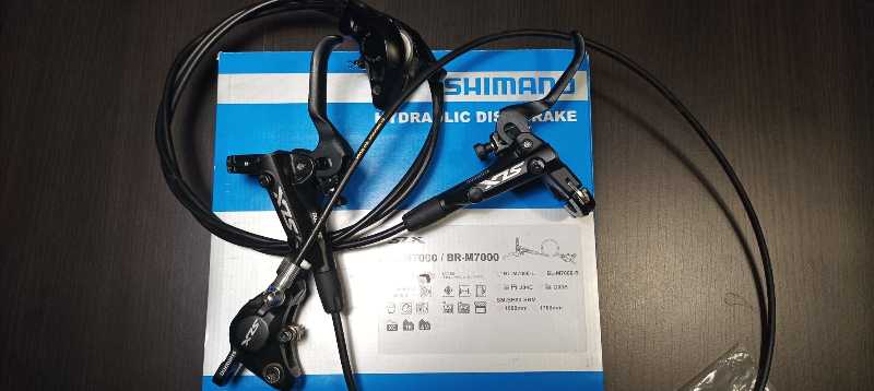 Shimano slx m7000, установлена грязезащита МЦ цена вниз 150 дол с колодками резин