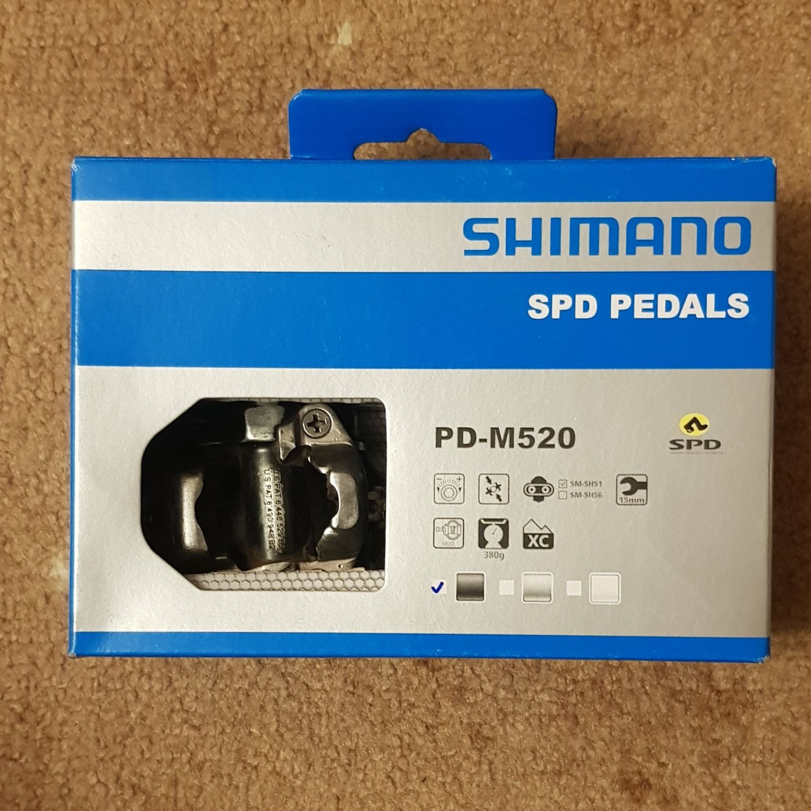 Педали SHIMANO PD-M520 SPD