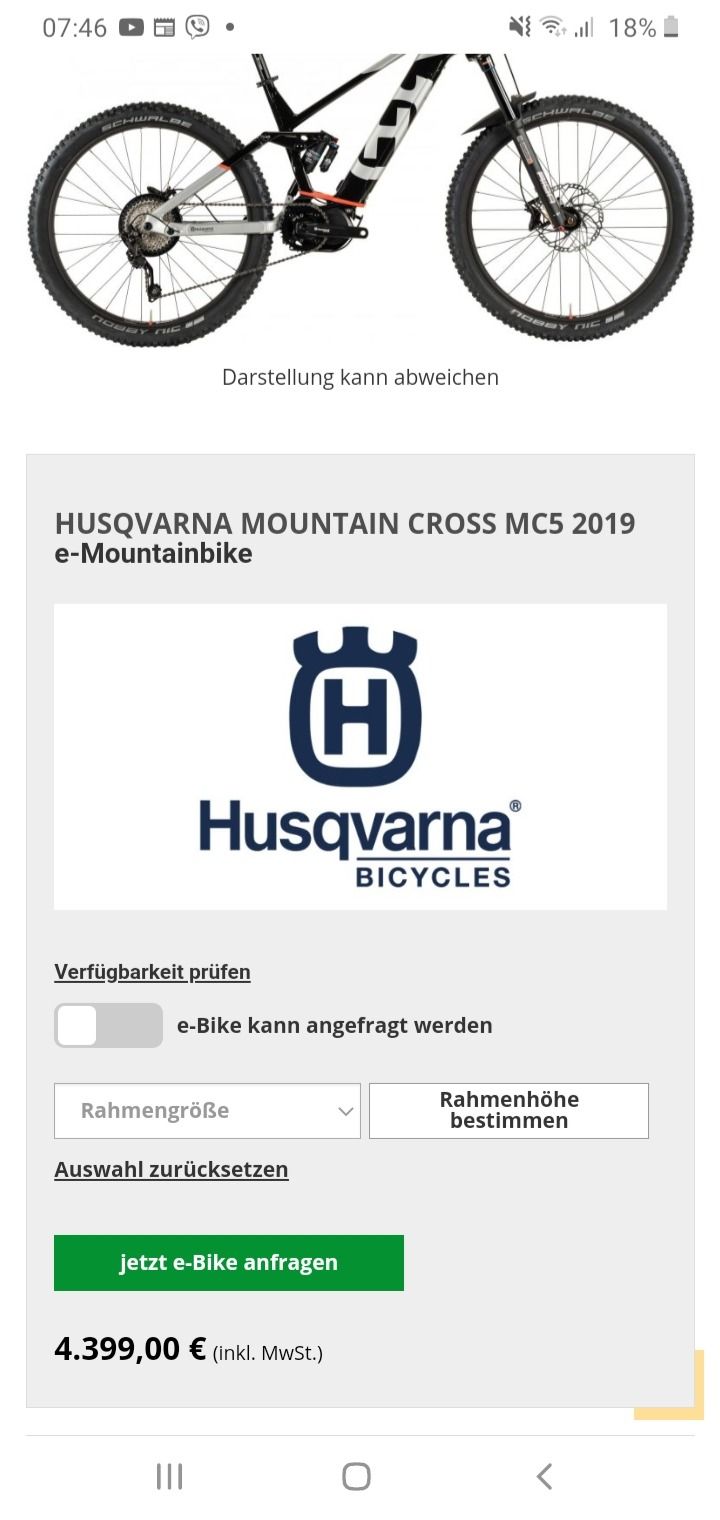 HUSQVARNA MOUNTAIN CROSS MC5 2019