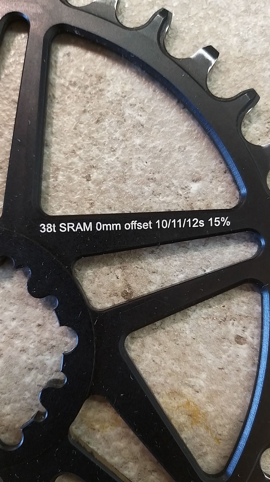 Звезда Neutrino 38T NW oval стандарт SRAM offset 0mm 10/11/12ск