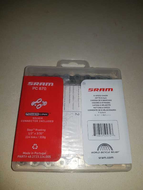 Цепь SRAM PC-870 с замком (в наличии 2шт)