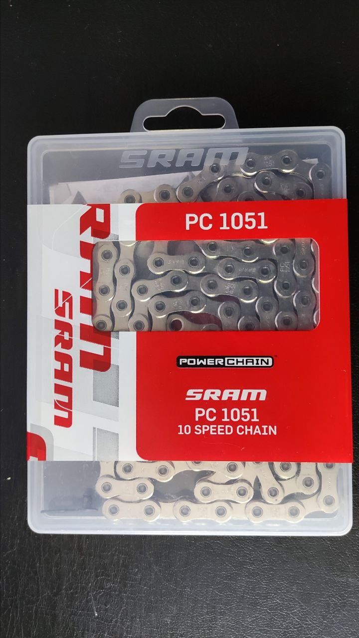 Новая цепь SRAM PC1051+PowerLink Gold, 10-скоростная, 114 звеньев