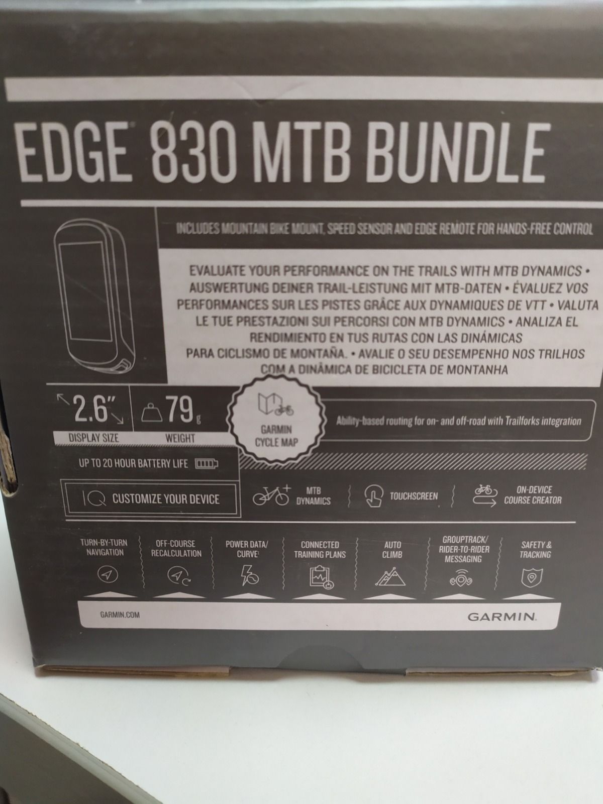Велокомпьютер Garmin Edge 830 MTB Bundle