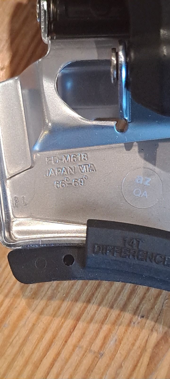 Переключатель передний Shimano FD-M618, 2x10ск