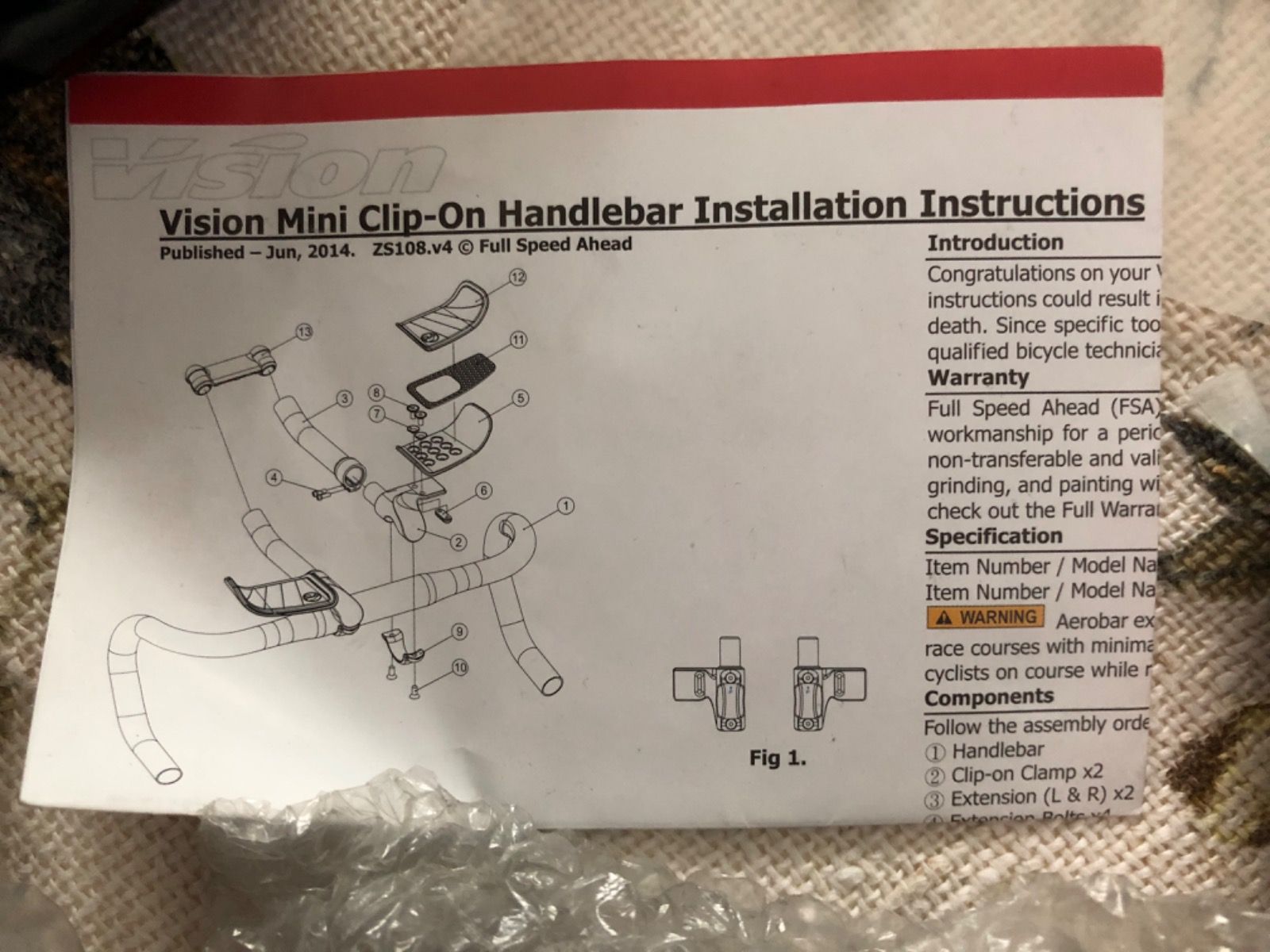 Приставка Vision mini clip-on bar