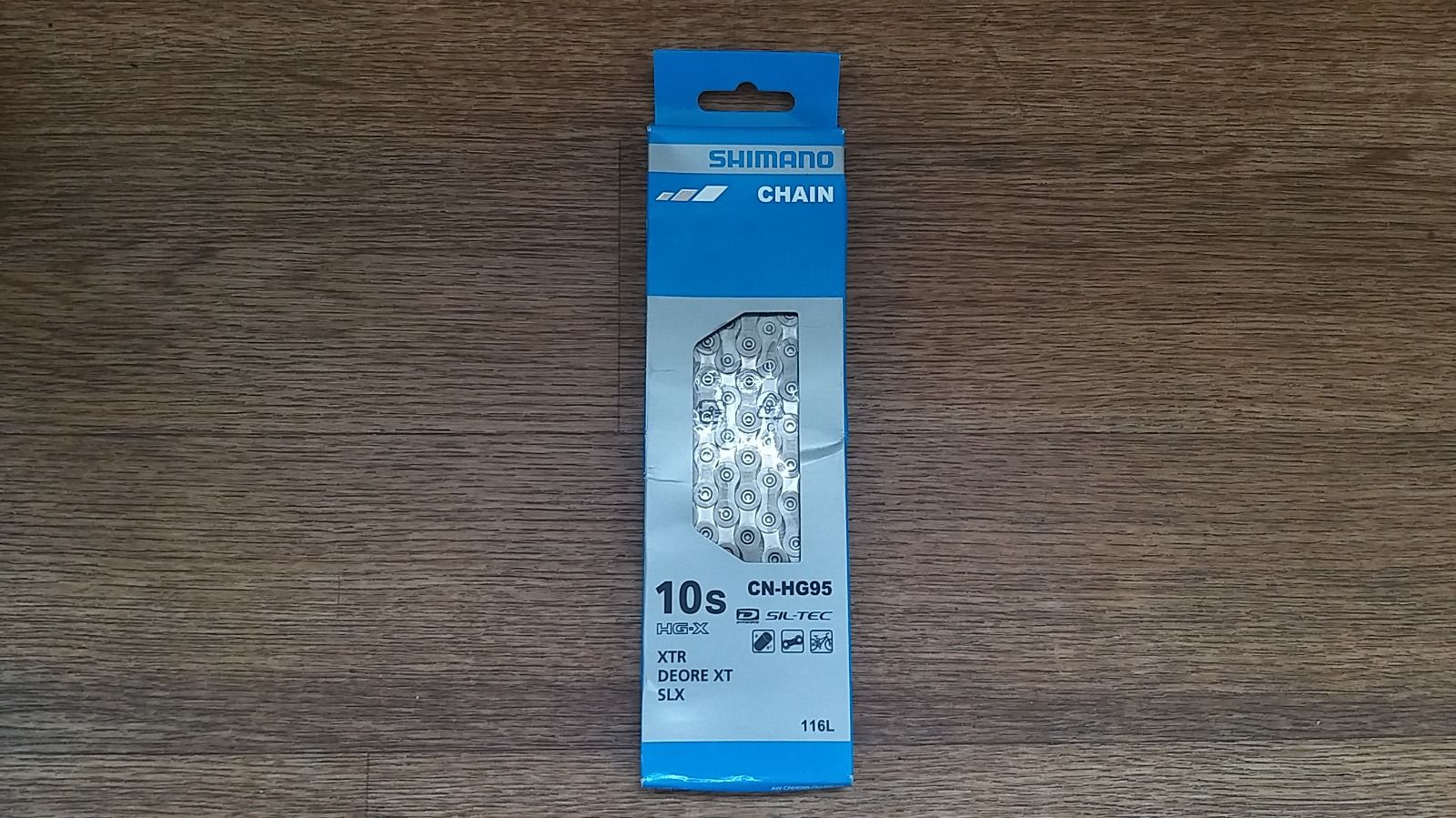 Новая цепь Shimano Deore XT CN-HG95 Chain 10-speed - 116 звеньев. Оригинал, не с алика. В комплекте - пин