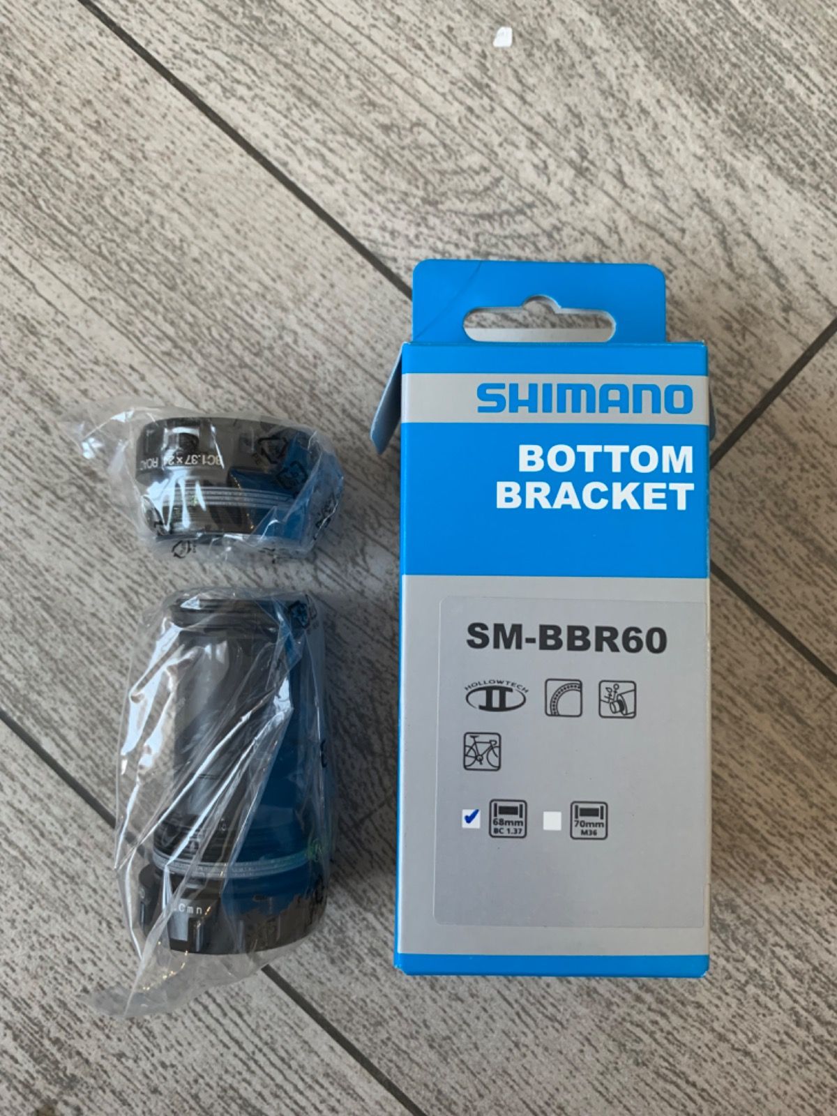 Каретка Shimano SM-BBR60, Road, BSA, Hollowtech II