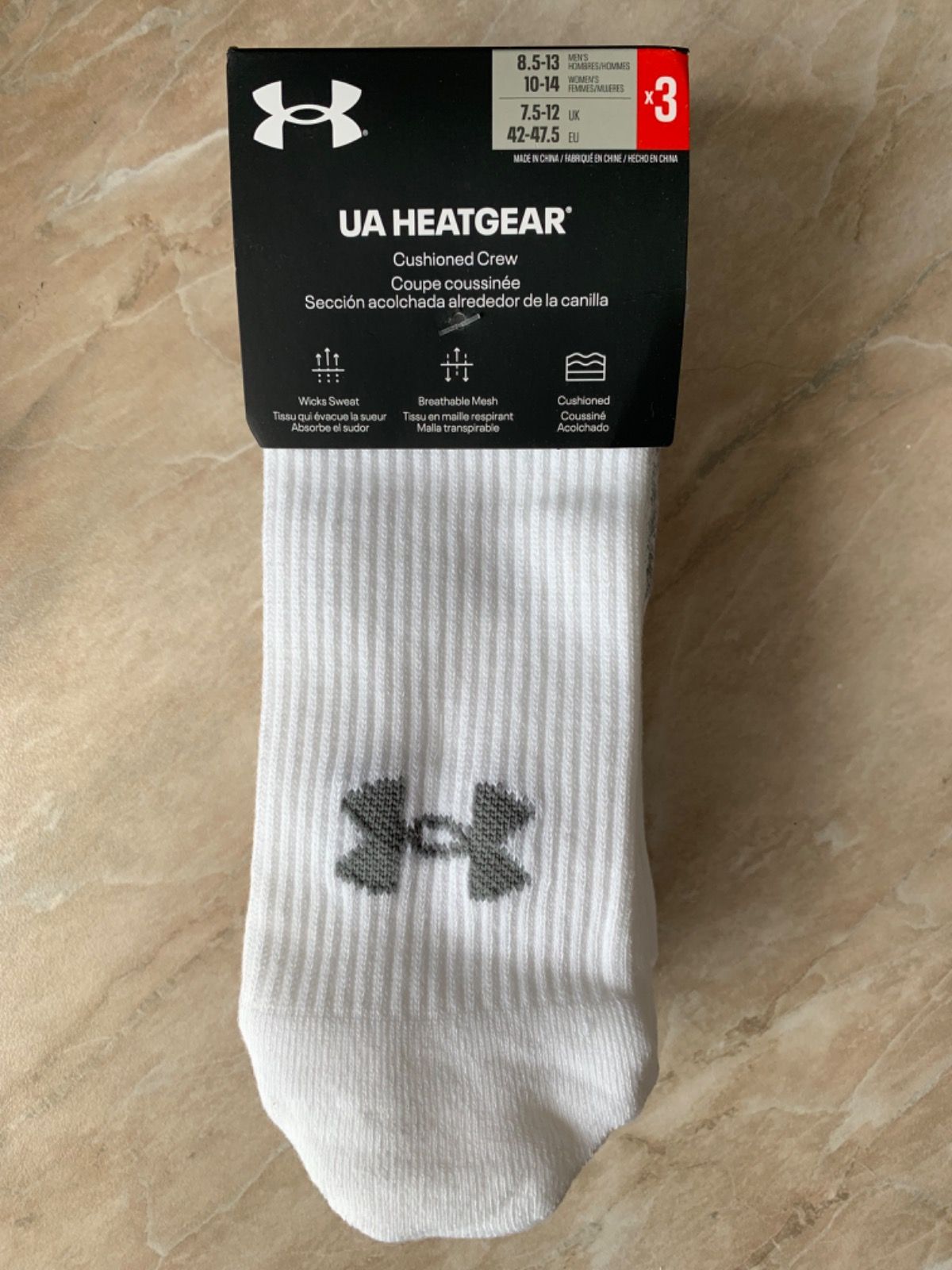 Носки Under armour 3 пары белые р. 42-47