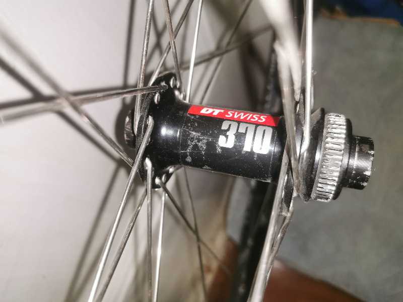 Колесо переднее 26 на втулке DT Swiss 370 и ободе WTB LASER DISC TRAIL