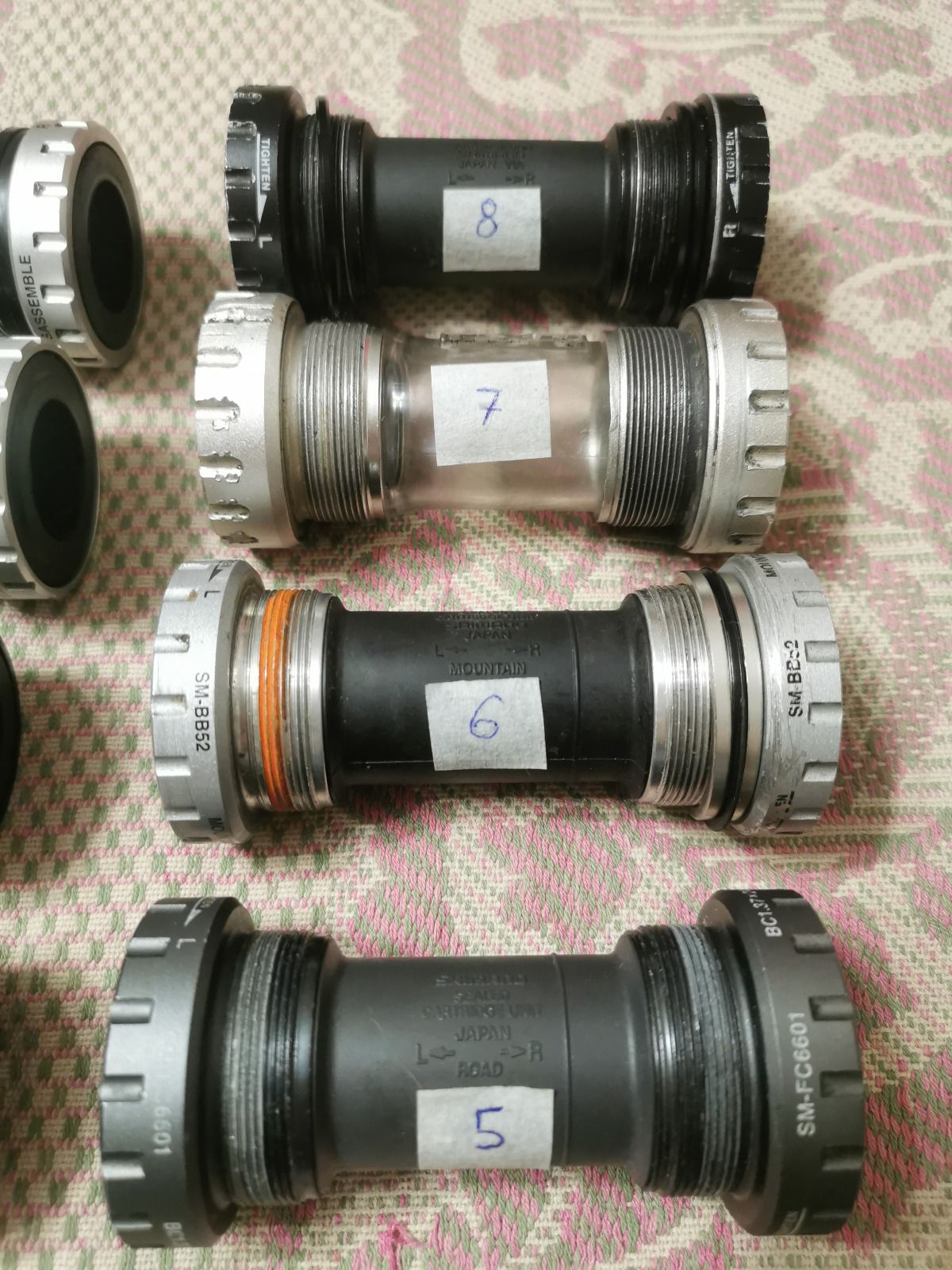 Каретки Shimano Hollowtech II