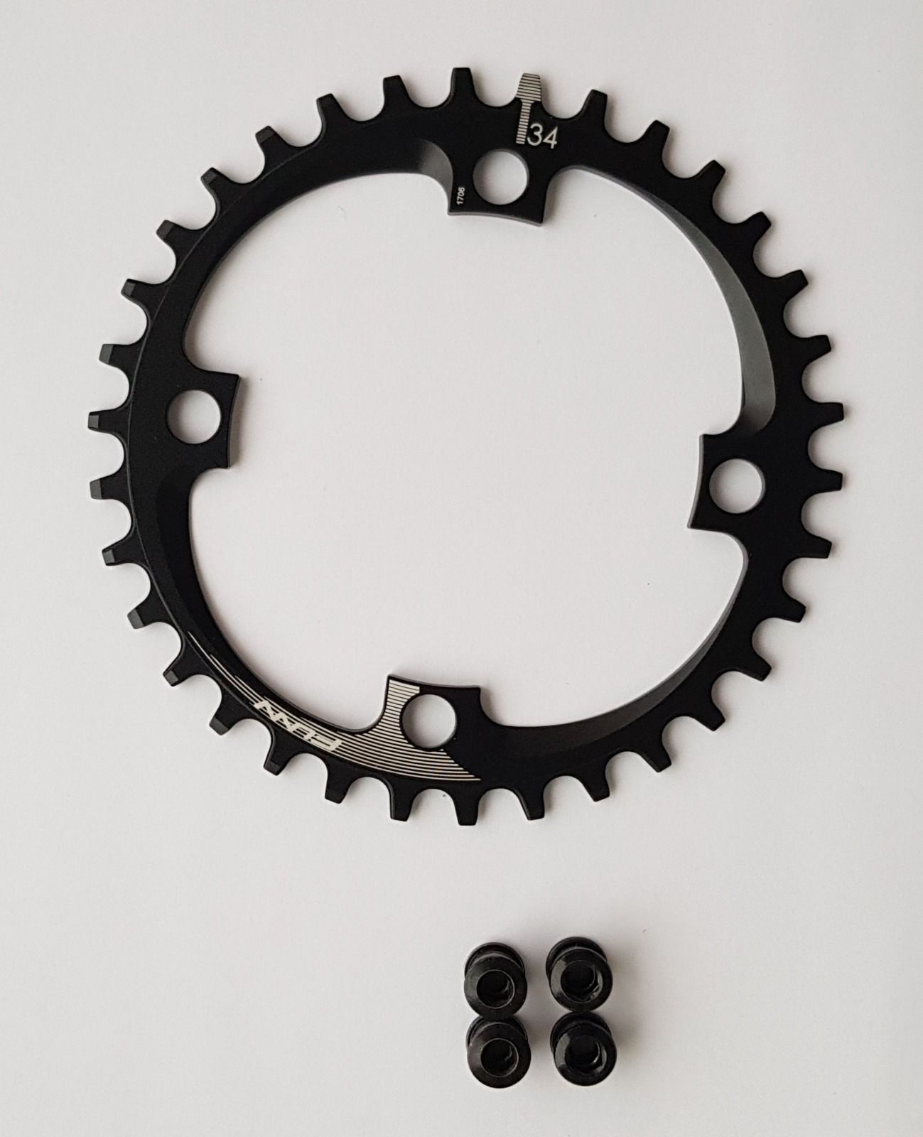 Передняя звезда Funn Solo NW BCD-104mm 34T Black