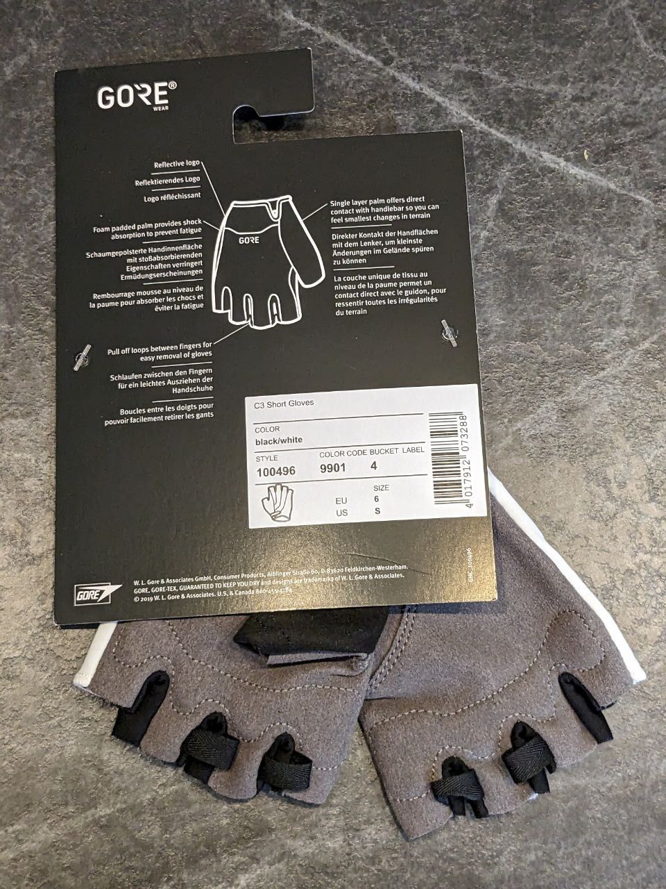 Новые перчатки GOREWEAR C3 Short - размер S