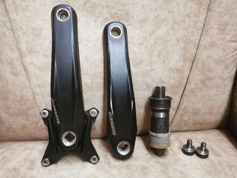 Шатуны Shimano ALIVIO квадрат и окталинк каретка