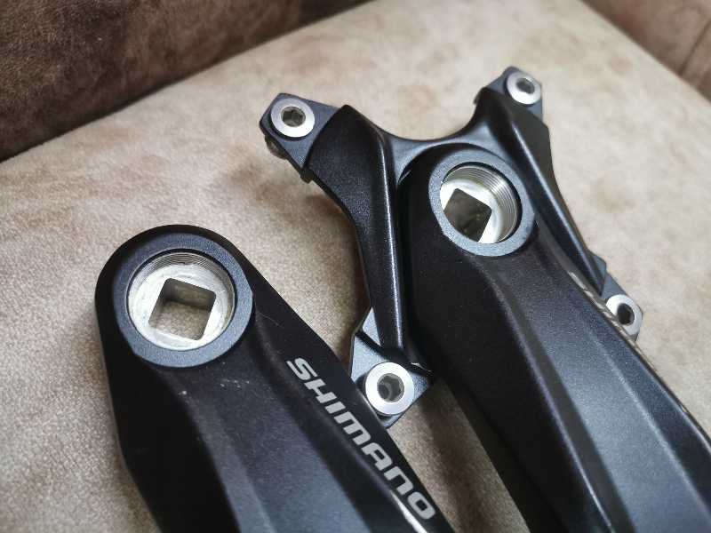 Шатуны Shimano ALIVIO квадрат и окталинк каретка