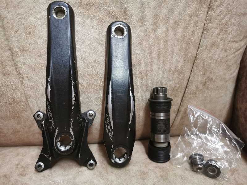 Шатуны Shimano ALIVIO квадрат и окталинк каретка