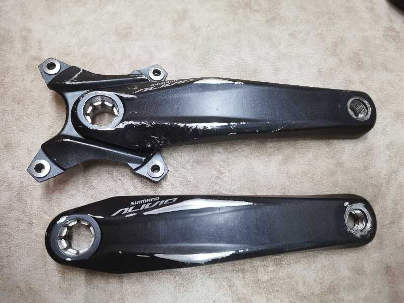 Шатуны Shimano ALIVIO квадрат и окталинк каретка