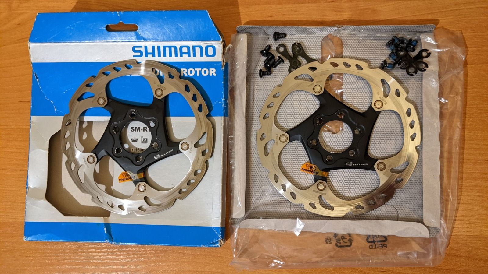 Два ротор Shimano XT SM-RT86 160 Ice-Tech пр-во Япония (цена за один)