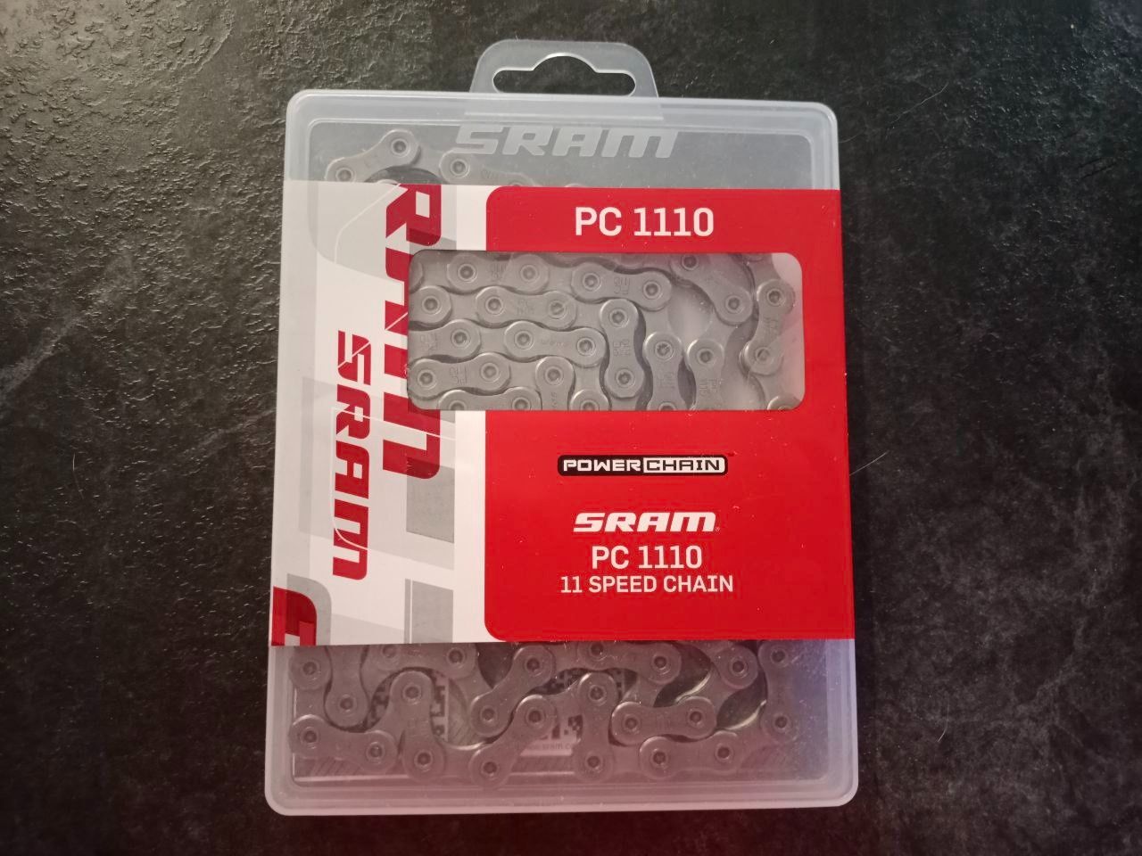 Новая цепь SRAM PC1110+PowerLock, 11ск, 114 звеньев