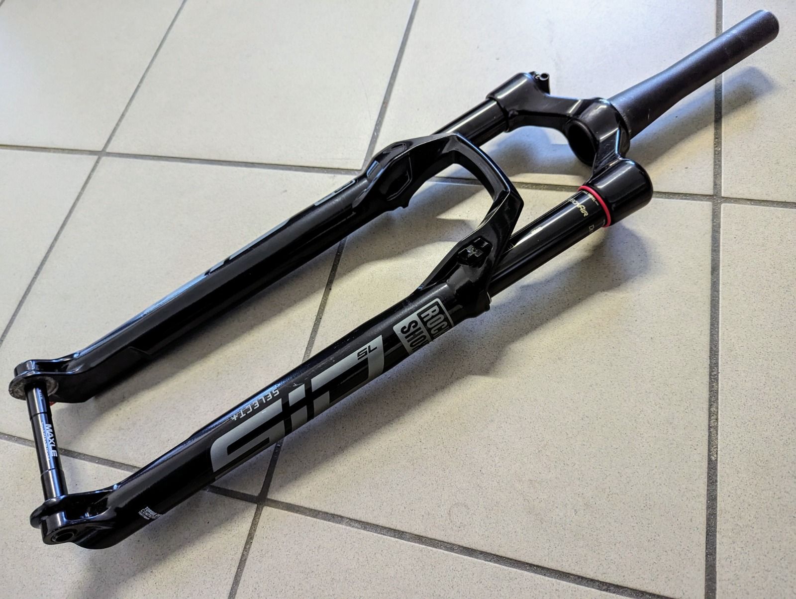 Autocollants Personnalisés Pour Fourche RockShox SID - Compatibles 2021-2023, Couleur Rouge