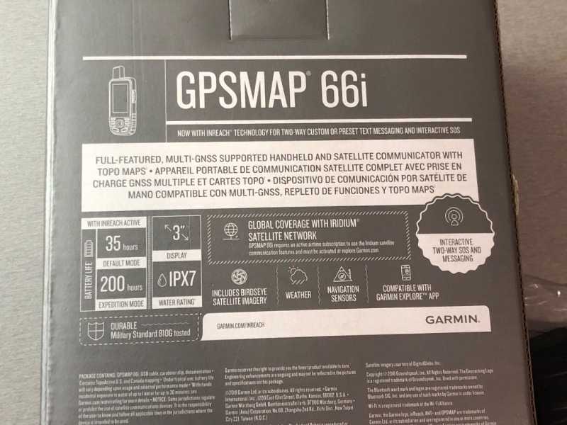 Garmin GPSMAP 66i Туристический навигатор 66