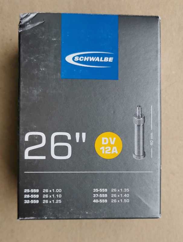 Камера для вело (велокамера) SCHWALBE 12A  (26