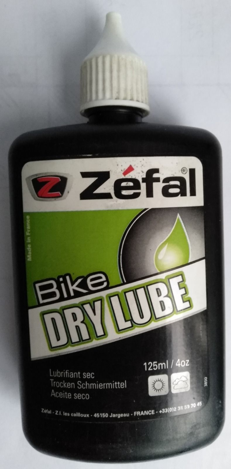 Смазка цепи zefal bike dry lube лето