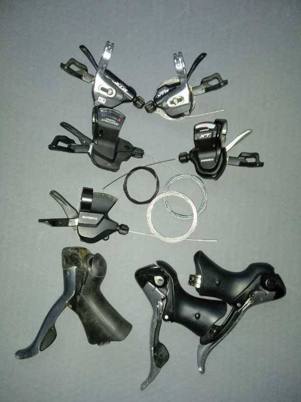 Манетки и Дуалы 2/3, 10 скоростей shimano xtr xt deore 105 Claris