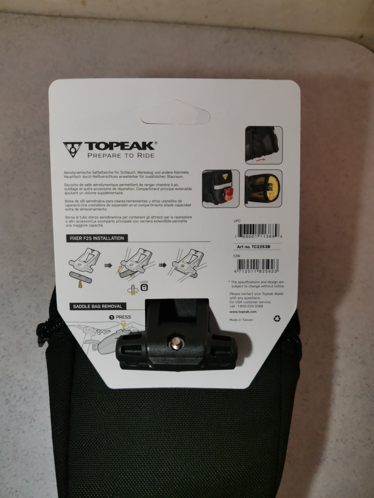 Сумка велосипедная Topeak Aero L подседельная