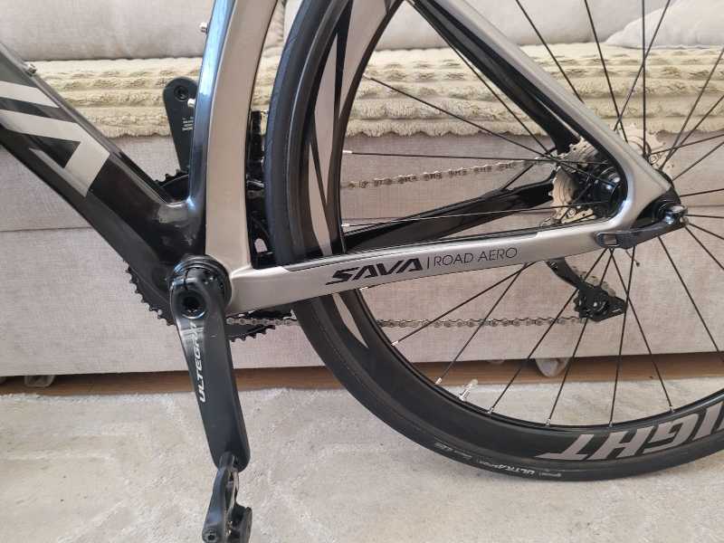 Карбоновый шоссейный велосипед  SAVA X-THREE Shadow 3.0, ULTEGRA 8000.
