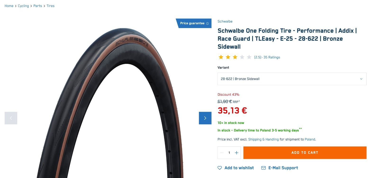 Schwalbe One TLEasy 28mm