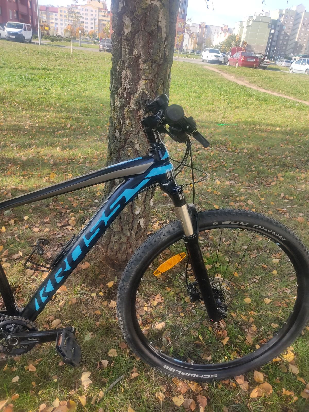 Велосипед KROSS на осях,Deore,ROCKSHOX