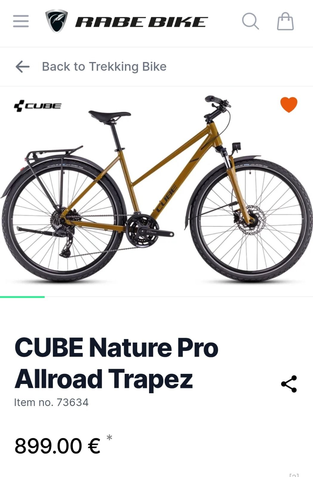 CUBE Nature Pro Allroad Trapez