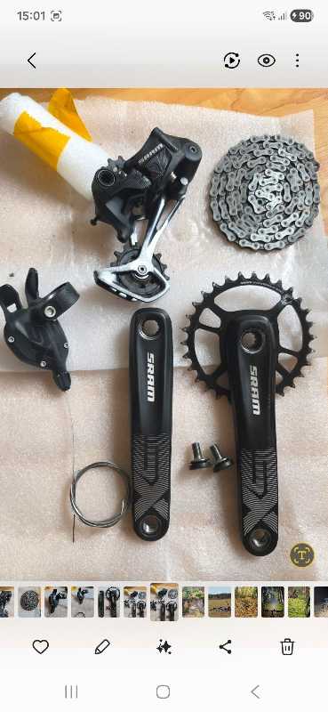 Комплект. Групсет SRAM SX 1-12. Манетка Sram sx, система sram SX,задний переключатель SRAM SX, каретка, втулка, касета Sram Sx. Небольшой пробег