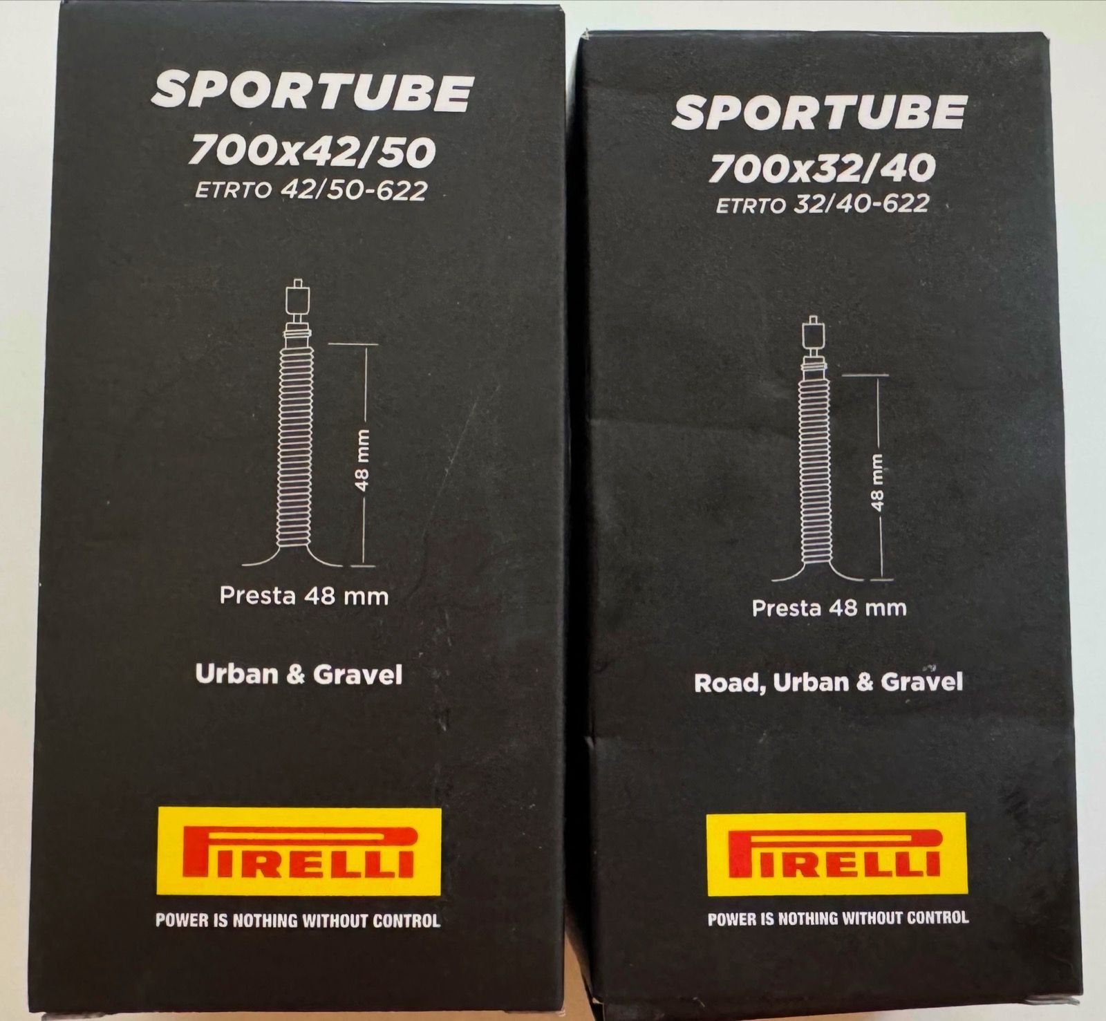 камеры Pirelli 40-50 и 32-42 presta 48mm valve