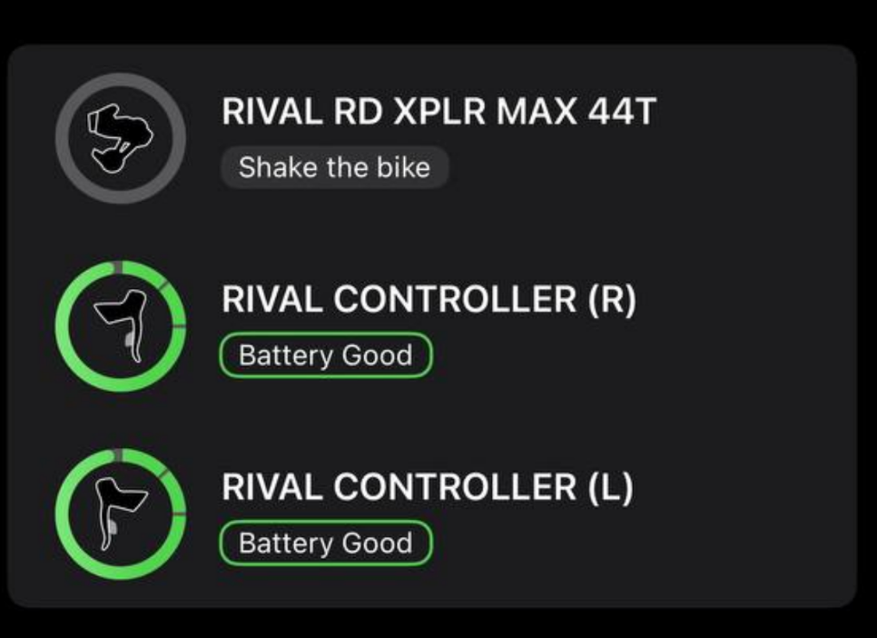 Дуалы + калиперы Sram Rival AXS (левый + правый)