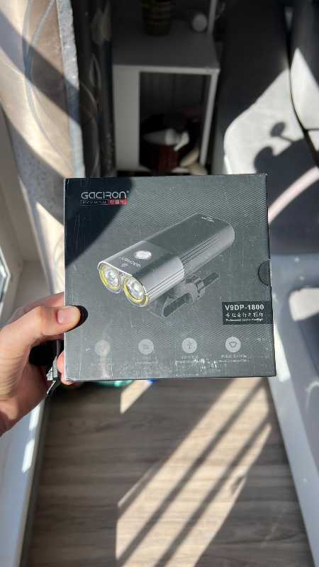 Велофара Gaciron 1800 lumen