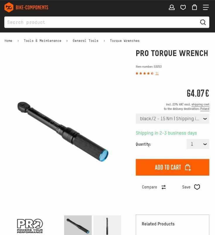 PRO Precision Torque Wrench 2-15 Nm