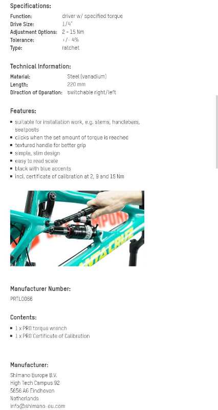 PRO Precision Torque Wrench 2-15 Nm