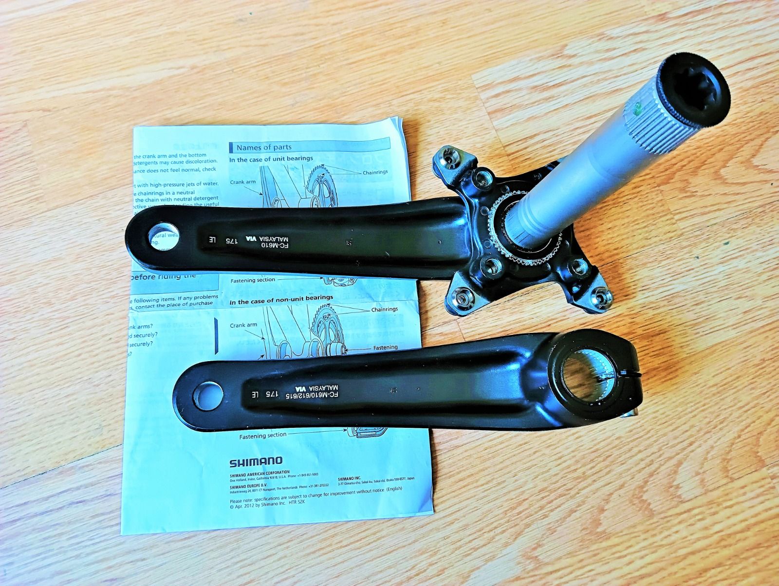 Шатуны SHIMANO FC-M610 BCD104/64 с бонками new