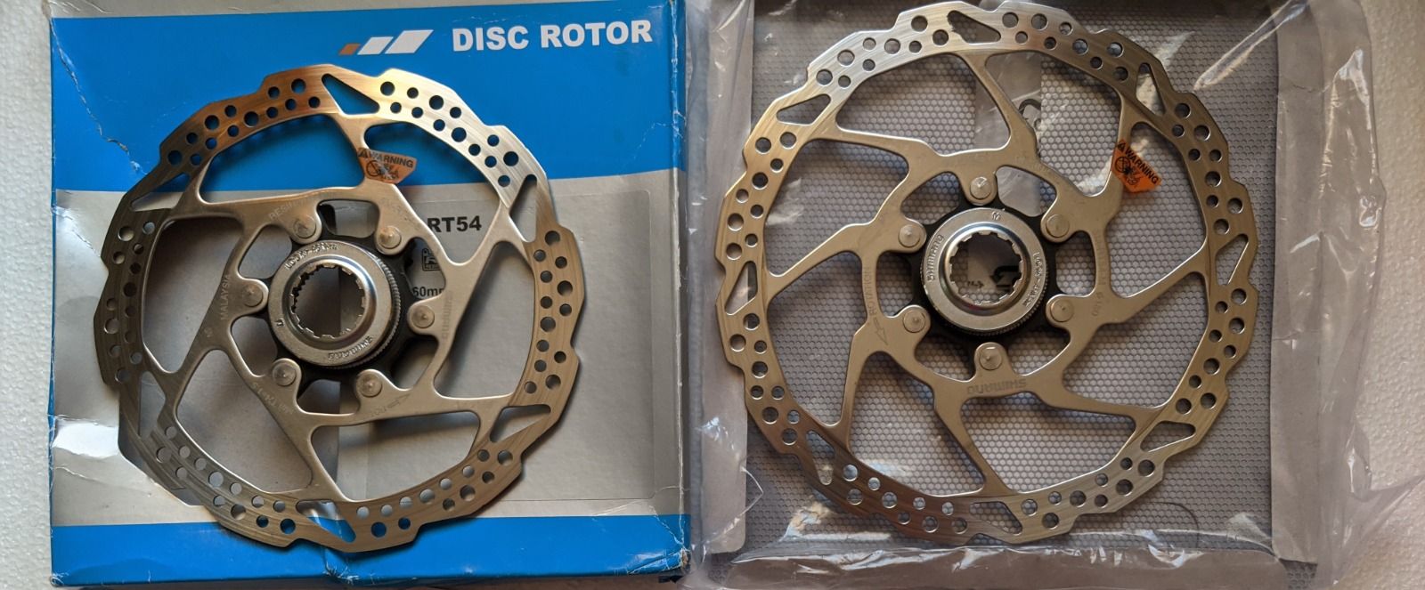 Гидравлические тормоза, роторы Shimano CenterLock состояние новых
