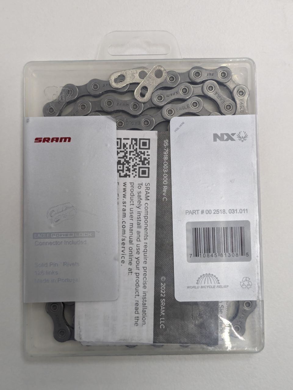 Новая цепь SRAM NX Eagle, 126 зв, 12-скоростная
