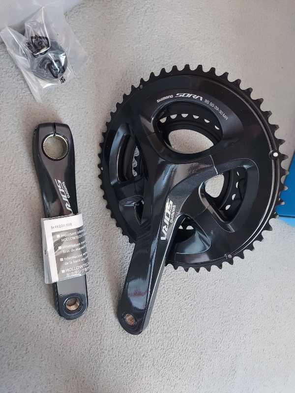 Новые шатуны со звездами shimano Sora FC R 3030