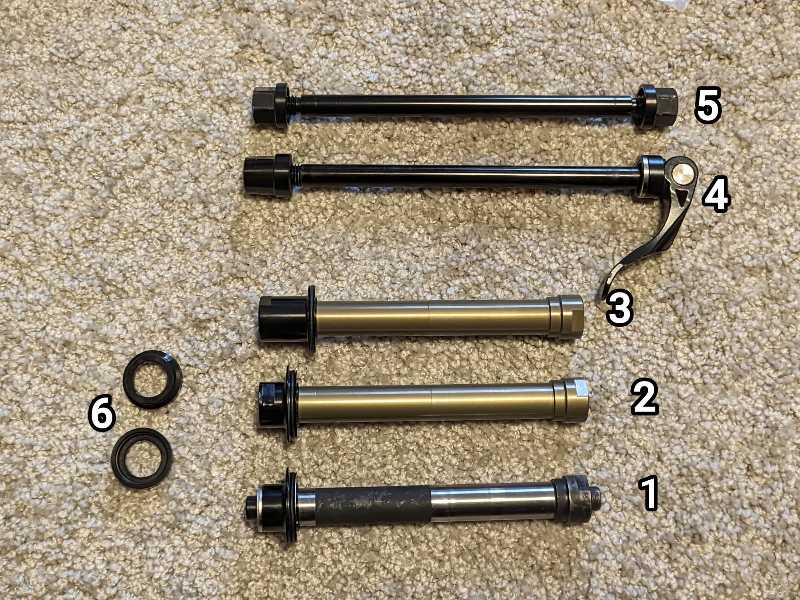 Оси и адаптеры для втулок Novatec D791/D792 и др.