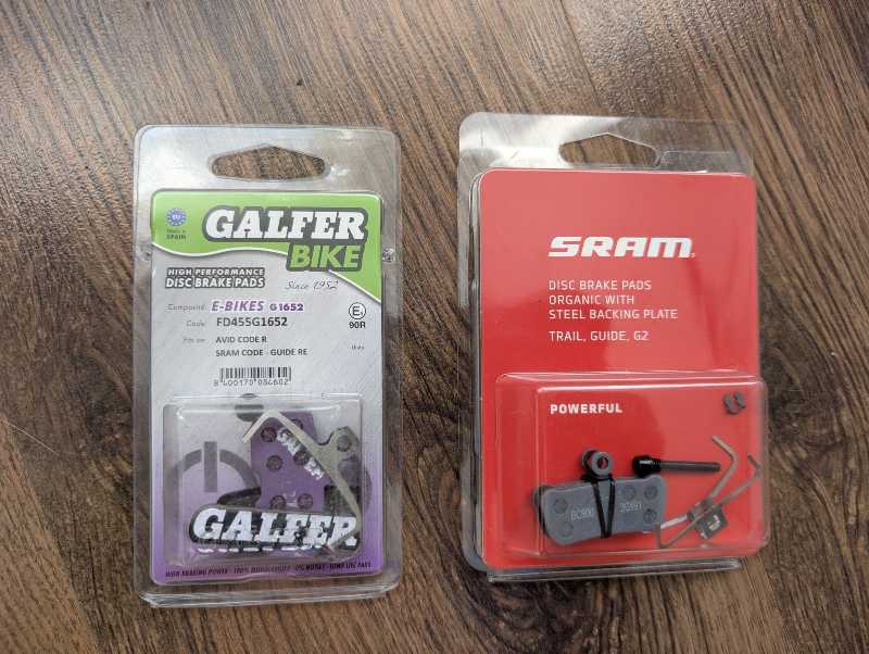 Колодки Sram и Galfer для Guide/Code